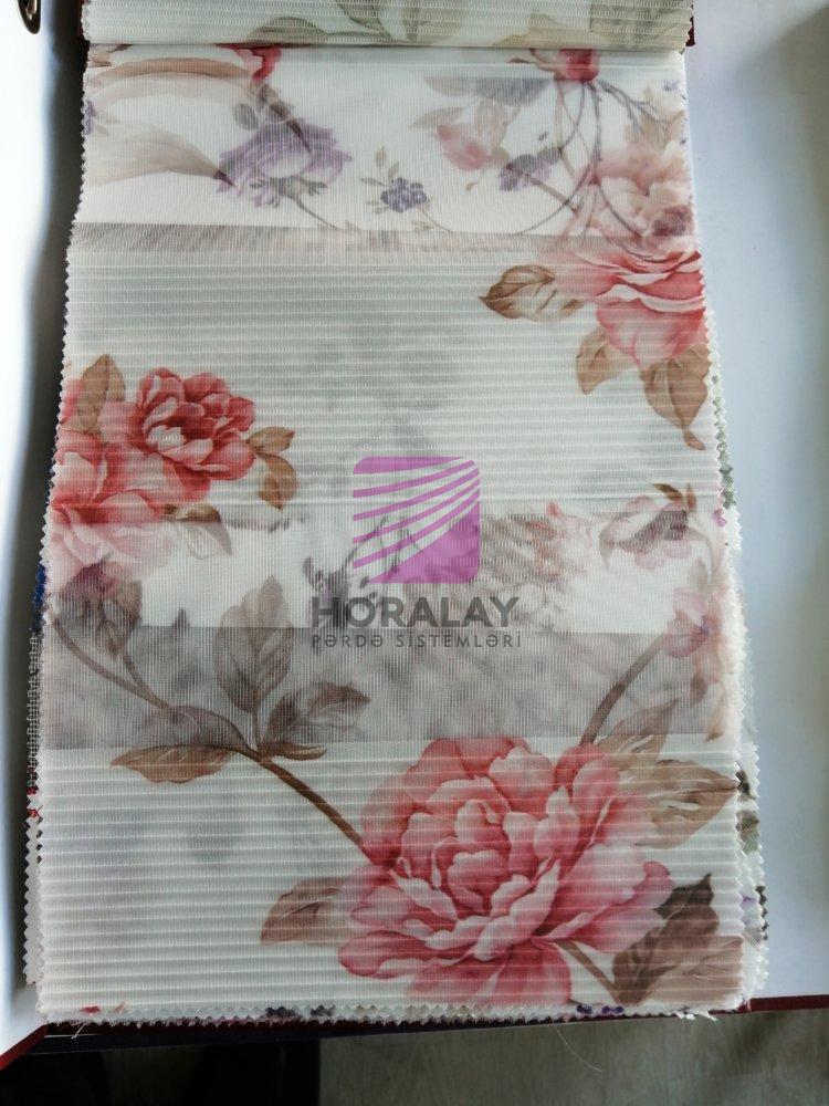 Baskılı Zebra Pərdə