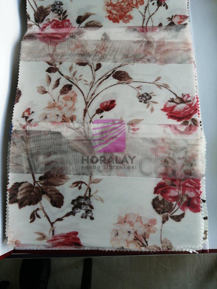 Baskılı Zebra Pərdə