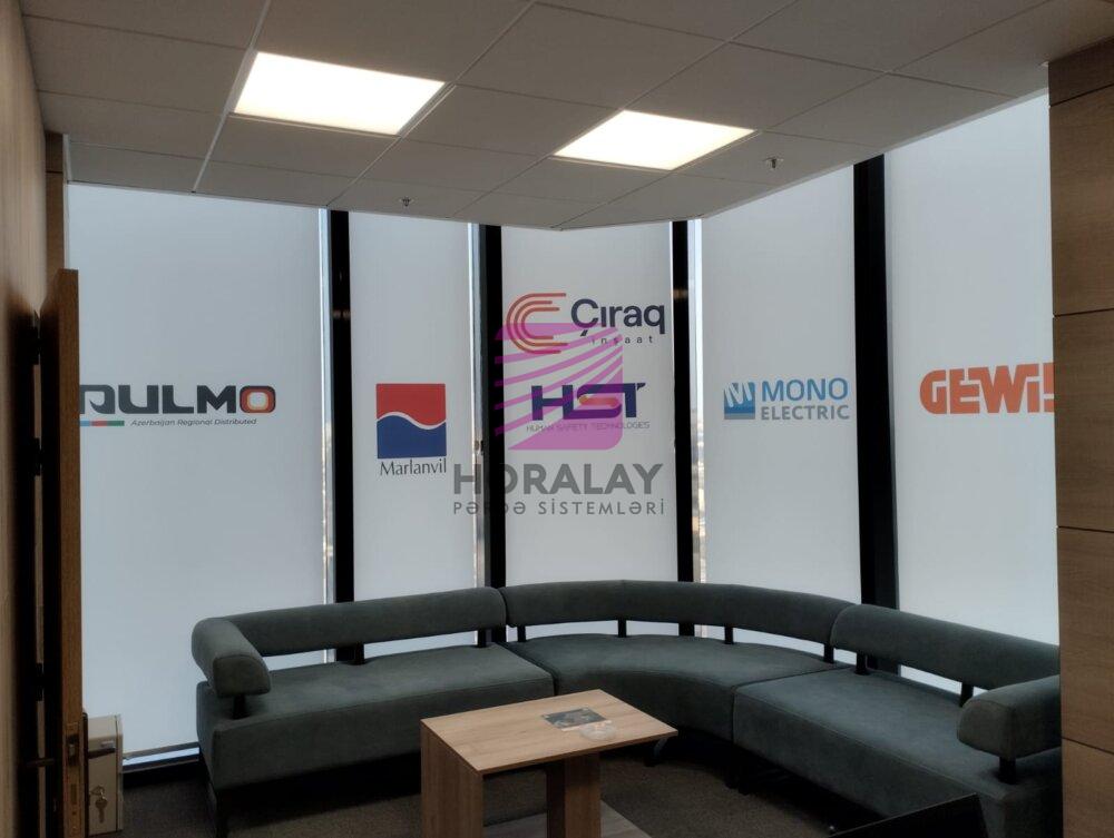 Dijital Baskılı Stor pərdə